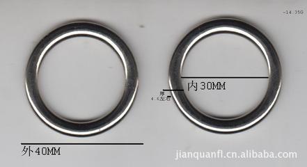 【厂家直销: 锌合金圆环扣、圆扣、圈扣、环扣 /内30*40*4.6MM】价格,厂家,图片,其他箱包服装配件,石狮市建全五金商行-