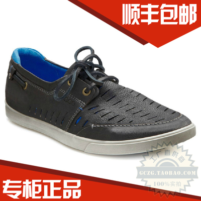 [正品ECCO爱步男鞋运动休闲商务正装男士镂空皮鞋535634 11001代购] 自由行